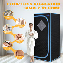 OSMOS SPA Portable Infrared Sauna Tent for Home Spa Personal Indoor Sauna Box with Adjustable Heat Settings, Foldable Chair, Heated Foot Mat, and Remote Control