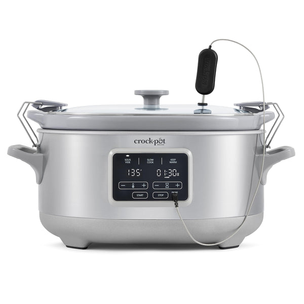 Crockpot® Programmable 7-Quart Cook & Carry Slow Cooker with Sous Vide, Stainless Steel