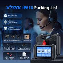 XTOOL IP616 V2.0 OBD2 Scanner Diagnostic Tool with 31+ Resets, Lifetime Free Update Scanner for Car, CAN FD & DoIP, ECU Configuration, Full Systems Scan Tool for All Vehicles, Android 10