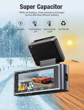 OMBAR Dash Cam 5G WiFi GPS, 3 Channel Dash Cam Front and Rear Inside 2K+1080P+1080P, 3.18