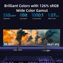 KTC 24 Inch 180Hz Gaming Monitor, 2K QHD Fast IPS PC Gaming Monitor, 1440p 1ms Computer Monitor 144Hz, G-Sync and FreeSync Compatibility, HDR Support, HDMI Displayport, VESA, Q24T09