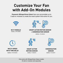 Panasonic WhisperGreen Select Fan - Energy-Saving Ventilation Fan with Flex-Z Fast Installation & Optional Add-On Modules - Fans for Bathrooms, Basements & Garages - FV-0511VK3