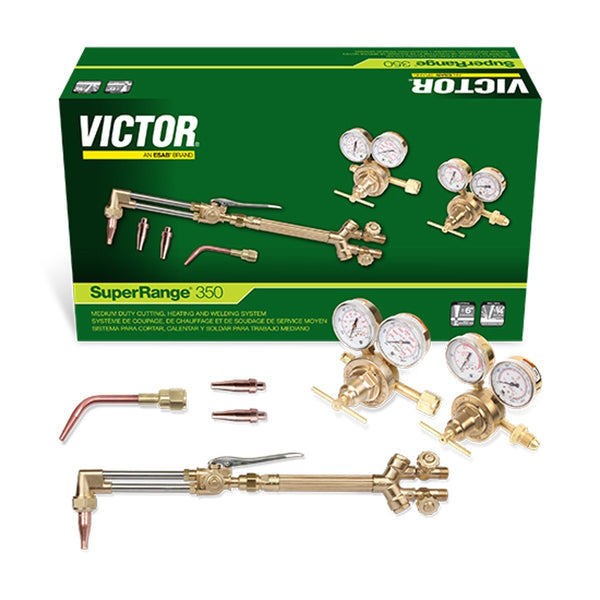 Victor 0384-2696 Super Range 350 with SR350 Regulators Cutting Torch O