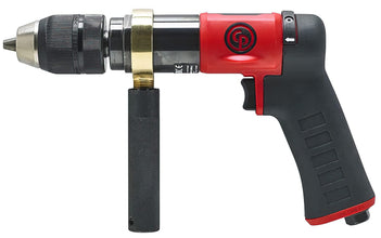 Chicago Pneumatic CP9288C - Air Power Drill, 1/2 Inch (13 mm), Keyless Chuck, Pistol Handle, 0.48 HP / 360 W, Stall Torque 16.2 ft. lbf / 22 NM, 600 RPM, Hand Drill, Power Tools & Home Improvement