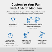 Panasonic WhisperGreen Select - Whisper-Quiet Ventilation Fan with Flex-Z Fast Installation & Optional Add-On Modules - Basement & Bathroom Fan with LED Lighting - FV-0511VKSL3