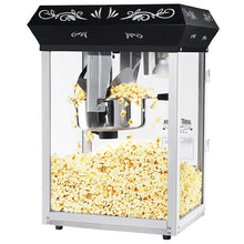 Great Northern Popcorn Black 8 oz. Ounce Foundation Movie Theater Style Popcorn Machine Top