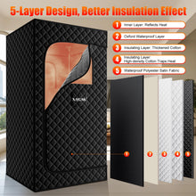 X-Vcak Sauna Box, Portable Steam Sauna, Portable Sauna for Home, Sauna Tent with Steamer, 9 Levels, 2.6’ x 2.6’ x 5.9’