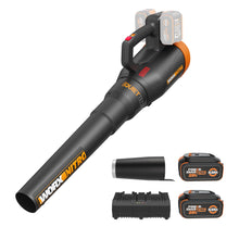 WORX Nitro 40V Cordless Leaf Blower, Quiet Electric Leaf Blower Cordless with Battery and Charger for Lawn Care Up to 180 MPH & 530 CFM, PowerShare, WG581.1