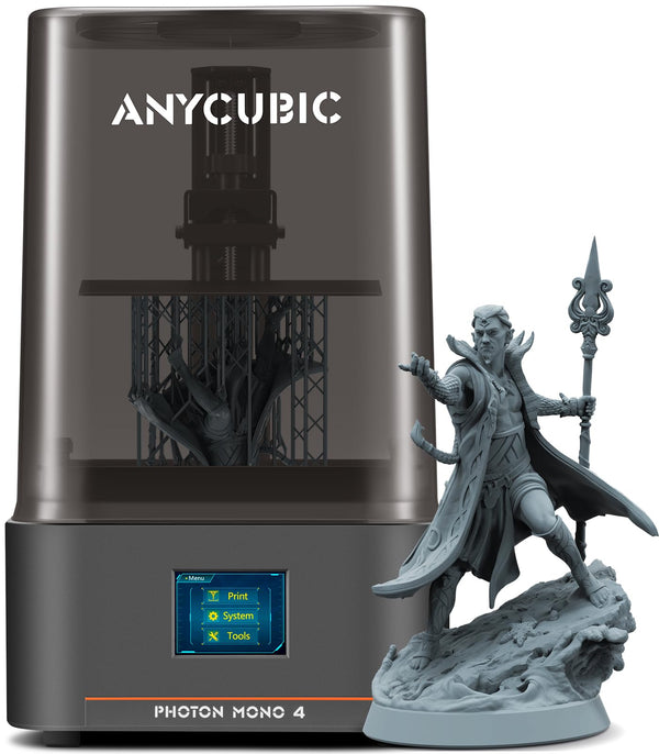 ANYCUBIC 10K Resin 3D Printer, Photon Mono 4 LCD 3D Printer with 7-inch Mono Screen, Upgraded LighTurbo Matrix and Printing Platform, Printing Size of 6.04''x3.42''x6.49''