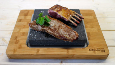 Black Rock Grill Big Sizzle Steak Platter - Premium Large Steak Stone Set for Serious Steak Lovers.