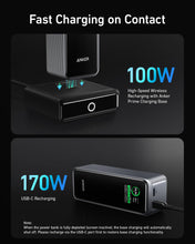 Anker Prime 27,650mAh Power Bank (250W) with 100W Charging Base, 3-Port Portable Charger, Smart App, Compatible with iPhone 16/15/14/13Series, MacBook, Samsung, Dell, AirPods