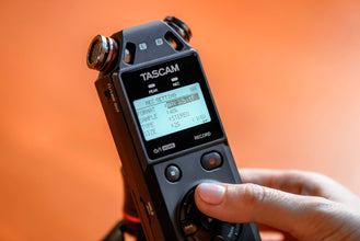 TASCAM DR-05XP 32-Bit Float Portable Handheld Field Recorder and USB-C Audio Interface — Digital Stereo Recording of Music, Sound, Voice, Audio for Video and Podcasting