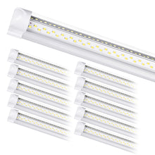 ONLYLUX 8Ft LED Shop Light Fixture - 8 Foot 100W 15000LM 6500K, Linkable with Plug LED Lights for Garage,V Shape, 96