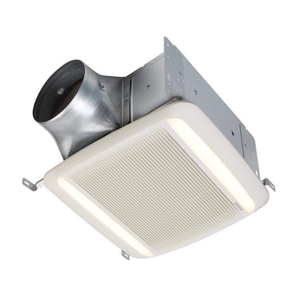 Broan-NuTone QTXE110150DCL Bathroom Ventilation LED Light, Energy Star Certified, 110-130-150 CFM Bath Fan, White