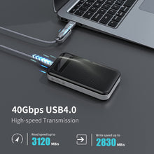 PHIXERO 512G Portable SSD, 40Gbps Thunderbolt 4/3 USB4.0 up to 3150MB/s External Solid State Drive, High Speed Hard Drive for Photographers and Gaming Compatible with PC, Laptop, Mac and PS4/Xbox