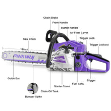 2-cycle 63CC Chainsaw Saw Gas Powered 20