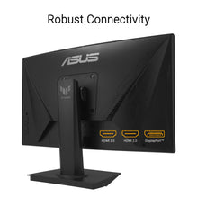 ASUS TUF Gaming 24” (23.6 inch viewable) Curved Monitor (VG24VQER) – FHD, 180Hz, 1ms, DCI-P3 90%, Extreme Low Motion Blur Sync, FreeSync, Shadow Boost, Eye Care, DisplayWidget Center, 3yr Warranty