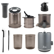 Shine Multi-Batch Compact Cold Press Juicer SMB-1, Hands-Free, Hopper Continuous Feed, Portable