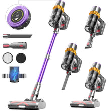 Cordless Vacuum Cleaner, 550W/45Kpa/70Mins Vacuum Cleaners for Home, Stick Vacuum Cordless with Low Noise, LED Screen, Wall Mount Charging,1.6L Dust Cup, Rechargeable Vacuum Pet Hair/Carpet/Hardfloor