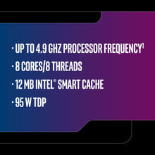 Intel Core i7-9700K Desktop Processor 8 Cores up to 3.6 GHz Turbo unlocked LGA1151 300 Series 95W