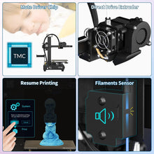 TRONXY CRUX1 3D Printer with PEI Sheet, Direct Drive Extruder Double OSG15 Guide Rail and Metal Pulleys Adjustable Belts, High Precision Mini 3D Printer, Printing Size 7.08×7.08x7.08 inch