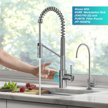 KRAUS Oletto Touchless Sensor Commercial Pull-Down Single Handle Kitchen Faucet with QuickDock Top Mount Assembly in Spot Free Stainless Steel, KSF-2631SFS