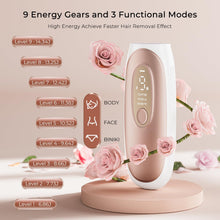 Laser Hair Removal with Speedy Sapphire Ice Cooling, Aopvui Painless IPL Hair Remover Device for Women and Men Depilation Permanent Electrolysis Epilator for Body Hair Reduction on Leg Armpit Bikini