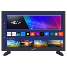 Supersonic SC-1920VTV 18.5inch Smart AC/DC LED TV, Powered by VIDAA, 1080p, WiFi, Built-in Speakers, USB, 3X HDMI ARC, for Kitchen, RV, Boat, Truck, Playroom, Dorm Room, Remote, DC Car Cord Included