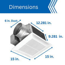 Panasonic FV-30VQ3 WhisperCeiling Spot Ventilation Fan - 290 CFM - Quiet, Large Ceiling Mount Bathroom Fan