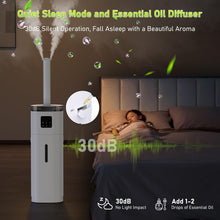 Humidifier Large Room, 4.8Gal/18L Whole House Humidifier 2200 sqft, 30%-95% Custom Humidity, Quiet Cool Mist Humidifiers for Home with Aroma Box, 800ml/h Mist, Top Fill, Extension Tube, Remote Control