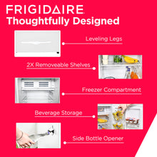 Frigidaire Retro Compact Fridge with Chiller, 3.2 cu ft Countertop Fridge with Built-In Bottle Opener, Compact Refrigerator for Office, Bedroom, Dorm Room or Cabin - 16.5