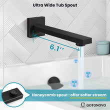 gotonovo Shower System Set with Tub Spout 3 Function Wall Mounted Shower Faucet Combo Rainfall Shower Head and Handheld Spray Rough-in Valve Shower Trim Kit 12 Inch Oil Rubbed Bronze