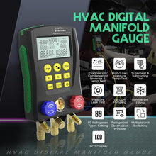 HVAC Gauges Digital Manifold Gauge Set HVAC Dual Pressure&Temp Test 89 Refrigerant Gauges Digital R22/R134A/R410A Refrigerant Recharge Kit 3.5