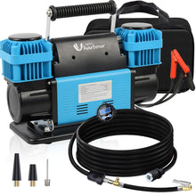 Uharbour 12V Offroad Air Compressor Dual Air Compressor with Digital Pressure Gauge, 12 Volt Off Road Air Compressor Heavy Duty, Offroad Air Compressor comes with Carrying Bag