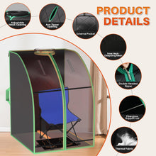 TOREAD Portable Far Infrared Sauna, 1 Person Full Body Sauna Tent with Heating Foot Pad & Folding Chair, Sauna for Infrared Home Spa, Time & Temp Remote Control (L 27.6’’ x W 31.5’’ x H 38.6’’)