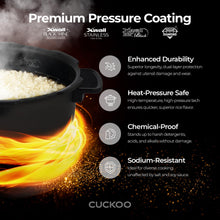 Cuckoo Heating Pressure Cooker & Warmer – 12 built-in programs, Glutinous (white), Mixed, Brown, GABA rice, and more, 10 cups