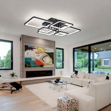 Shine LUEST Modern LED Ceiling Light Fixture Black Kitchen Lighting Fixtures Ceiling for Bedroom 31.5