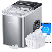 GoveeLife Smart Ice Maker Machine Countertop with Self Cleaning, Voice Remote, 26lbs in 24Hrs, 9 Ice Cubes in 6 Minutes 3 Sizes, Portable Ice Makers with Basket and Scoop, for Home Kitchen Camping RV