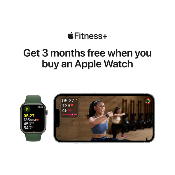 Apple Watch Series 7 [GPS + Cellular 45mm] Smart Watch w/Silver Stainless Steel Case with Starlight Sport Band. Fitness Tracker, Blood Oxygen & ECG Apps, Always-On Retina Display, Water Resistant