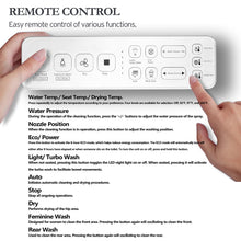 XCQQ Electric Bidet Toilet Seat Elongated, Heated Toilet Seat, Instant Warm Water, Warm Air Dryer, Rear Feminine and Oscillating Washing, Wireless Remote, Night Light, Slow Close Lid, LED Display