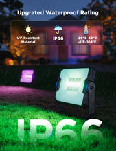 Govee Outdoor Flood Lights 2, RGBIC Warm Cold White LED Lights for Outdoor Decorations, 50 Scene Modes, Landscape Lighting, Upgrated IP66 with App Control, Wired 6 Pack