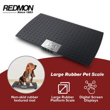 Redmon Precision Digital Pet Scale for Large Animals with Non-Skid Mat, 225lb Capacity