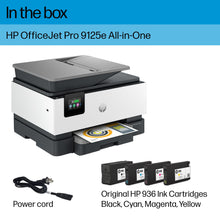 HP OfficeJet Pro 9125e All-in-One Printer, Color, Printer-for-Small Medium Business, Print, Copy, scan, fax,Touchscreen; Smart Advance Scan, 3 months of Instant Ink included