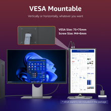 VisionOwl Large Portable Monitor-18.5 Inch Computer Gaming Display 100Hz 125% sRGB FHD 1080P USB-C HDMI IPS Screen for Laptop Mac Surface PC PS4/PS5 Xbox Built-in Kickstand, Speakers, VESA Mountable