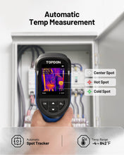 TOPDON TC004 Mini Handheld Thermal Imaging Camera, 240 x 240 TISR Resolution, -4°F to 842°F, 15-Hour Battery Life, 128 x 128 IR Resolution, 25Hz Infrared Camera, High/Low Temp Alerts, Auto Shutdown