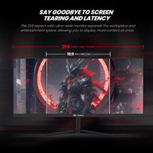 CRUA 30-inch Gaming Monitor 200HZ, 21:9 WFHD(2560X1080P) Ultrawide Computer Monitor, IPS Screen,100% sRGB, PIP/PBP, HDMI 2.0 & Displayport 1.4,Support FreeSync,Wall Mountable/Tilt Adjustable- Black