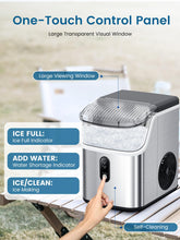 COWSAR Nugget Ice Makers Countertop, Soft Chewable Crushed Ice Maker Machine, Portable Pebble Ice Maker Countertop, 34Lbs/Day, Self-Cleaning, One-Button Operation Ice Machine for Home Kitchen Party