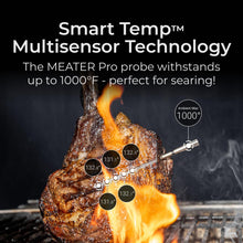 MEATER Pro Duo: WiFi Smart Meat Thermometer | 1000°F High Heat Resistance | Long Range | Dual Probes | Six Sensors | BBQ, Oven, Grill, Smoker, Air Fryer, Deep Fryer | iOS & Android App