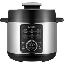 CUCKOO Pressure Cooker 10 Menu Options: Steamer, Slow Cook, Sauté, Porridge, & More, User-Friendly LED Display, Stainless Steel Inner Pot, 24 Cup / 6 Qt. (Uncooked) CMC-ZSN601F Black