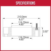 Wheel Accessories Parts 2 Pcs Hub Centric Wheel Spacers 8 on 6.50 2.00